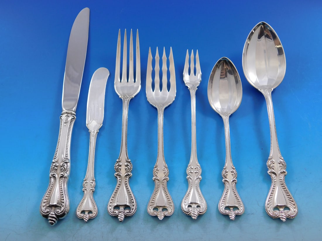 Towle Old Colonial Sterling Silver Flatware Set 90 Pieces for 12 (1 of 8)