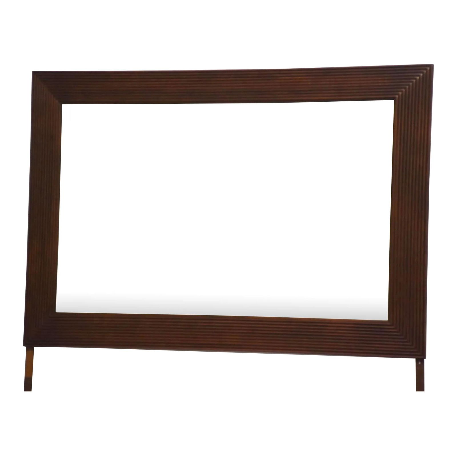 Ethan Allen British Classics Mirror 50.5 x 34.5 Brown Wood (1 of 4)