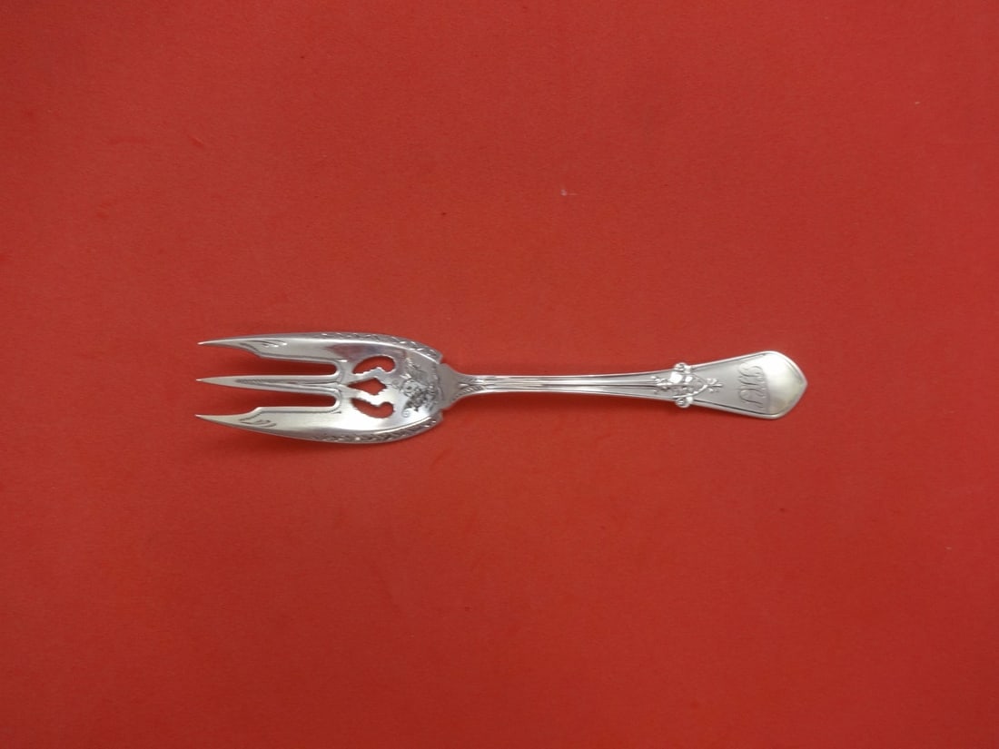Gorham Swiss Sterling Silver Salad Fork Brite-Cut 5 3/4" Monogrammed (1 of 1)