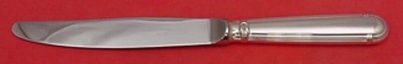 Christofle Oceana Sterling Silver Dinner Knife 9 3/4" Flatware: Christofle Oceana Sterling Silver Dinner Knife 9 3/4" Flatware This exquisite dinner knife from the Oceana pattern by Christofle features a sterling silver hollow handle complementing a stainless stee