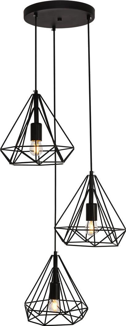 Elegant Lighting Transitional Black Crystal Hanging Lamp 24.30H 18.10W 18.10D UL-Listed: Elegant Lighting Transitional Black Crystal Hanging Lamp 24.30H 18.10W 18.10D UL-Listed Illuminate your space with this stunning Transitional Black Crystal Ceiling Light. This elegant hanging lamp com