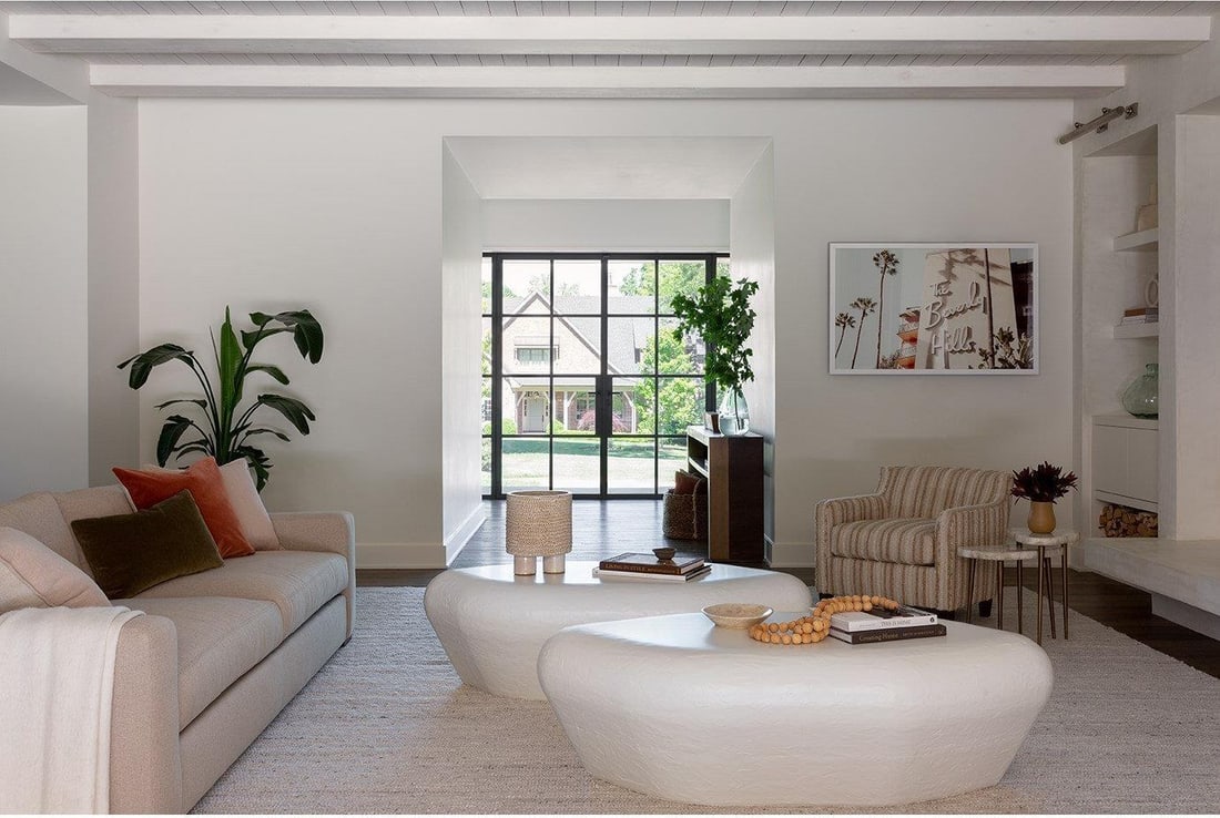 Universal Modern Marble Cocktail Table 58 x 30 Inches (1 of 4)