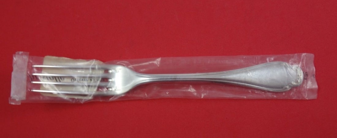 Christofle Pompadour Sterling Silver Dinner Fork 8 Inch New: Christofle Pompadour Sterling Silver Dinner Fork 8 Inch New This elegant dinner fork features the iconic Pompadour pattern by Christofle, crafted from high-quality sterling silver. With a length of 8