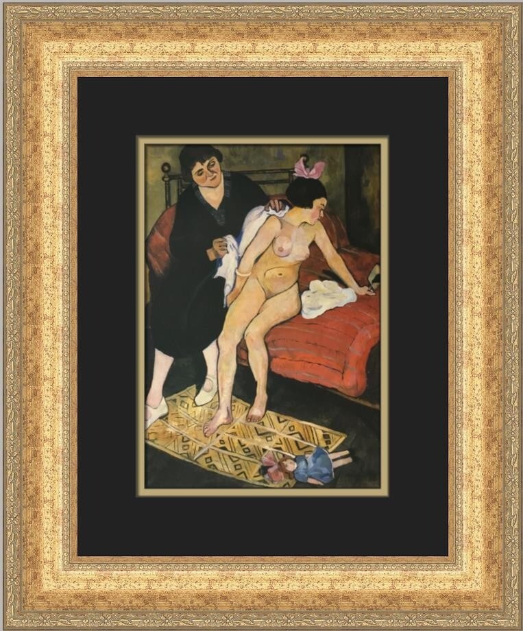 Suzanne Valadon The Abandoned Doll Custom Framed Art Print 1987: Suzanne Valadon The Abandoned Doll Custom Framed Art Print 1987 This beautiful custom framed print titled "The Abandoned Doll" by artist Suzanne Valadon captures the essence of Expressionism, Impressi