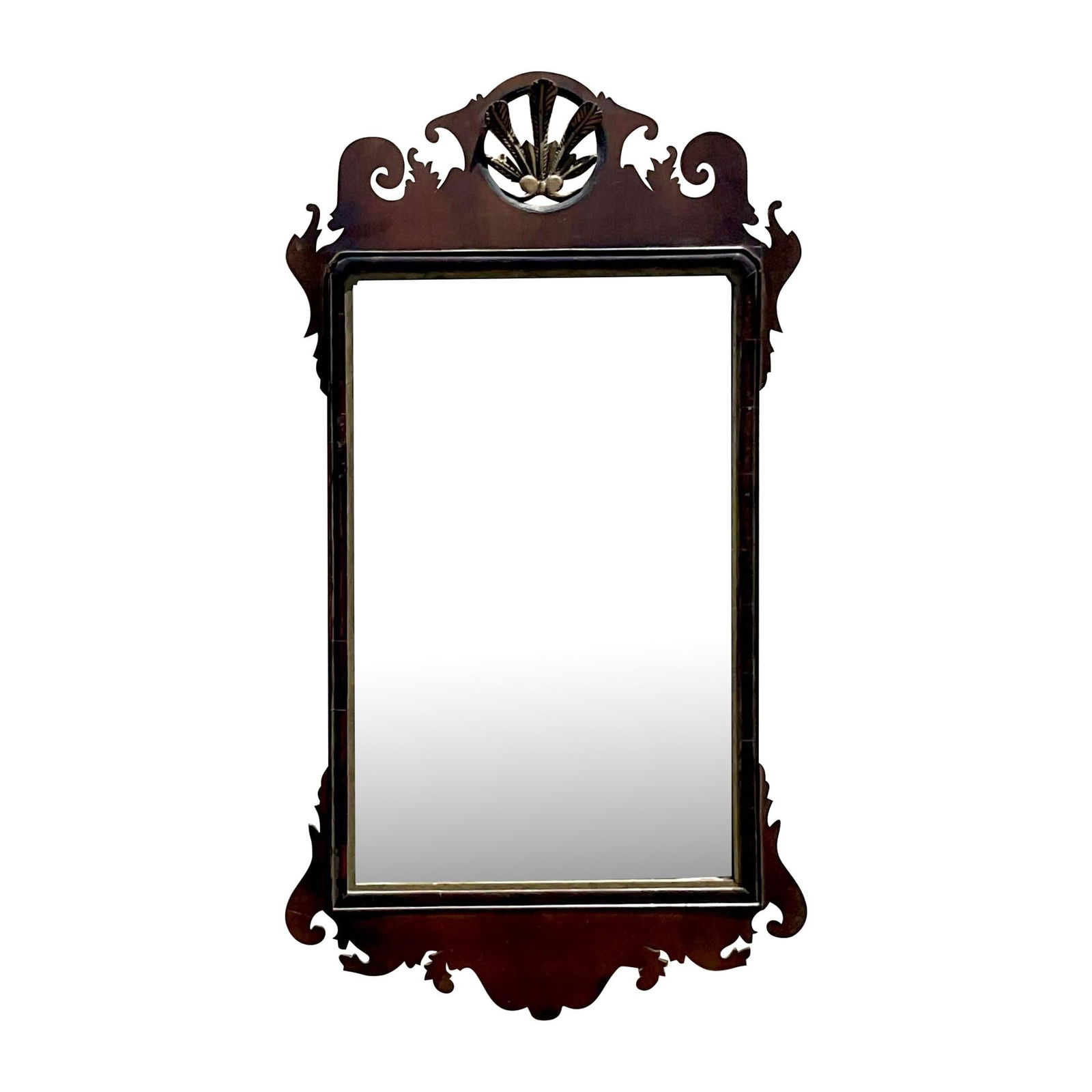 Vintage Regency Chippendale Lamp with Feather Crown Design (1 of 6)