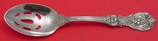 Reed & Barton Francis I Sterling Silver Slotted Serving Spoon 8 3/8" (1 of 2)