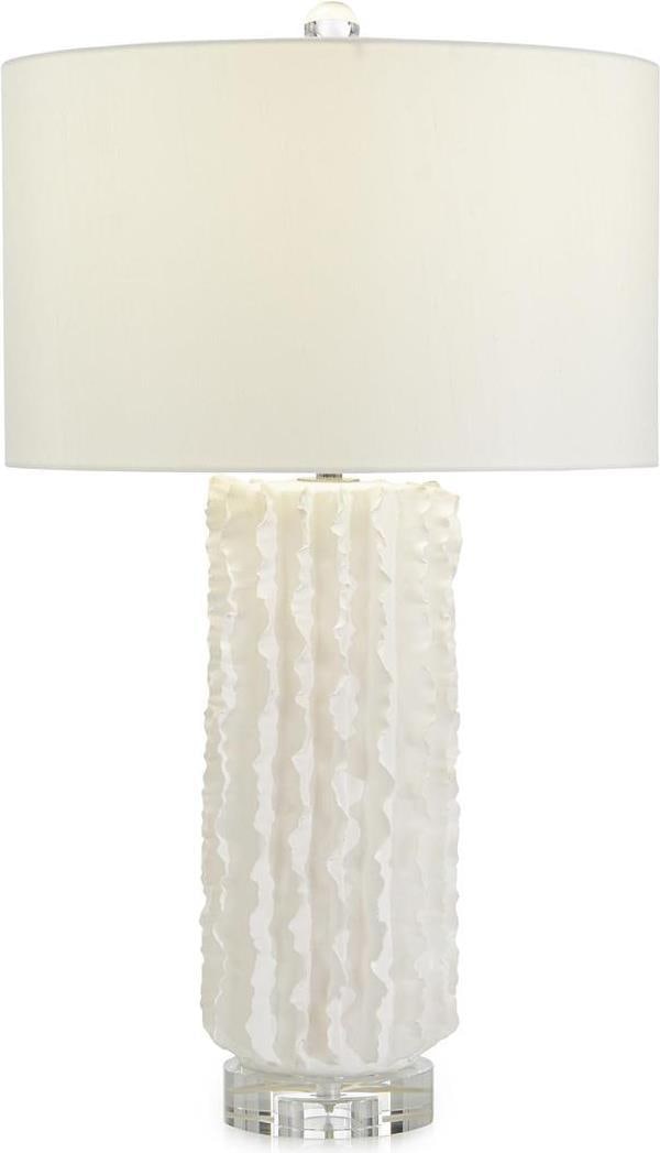 John-Richard Volante Ivory Table Lamp with Round Shade (1 of 2)