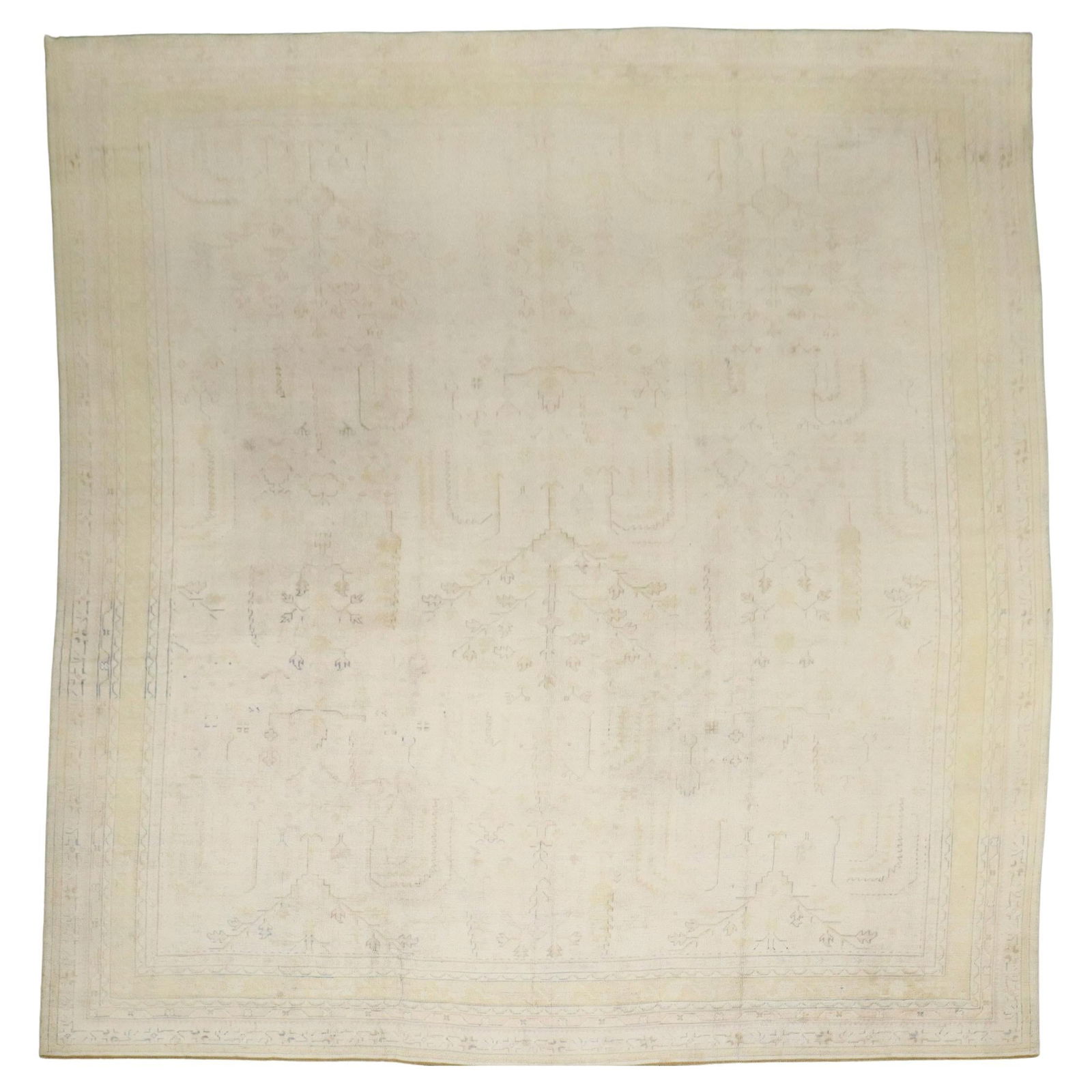 Antique Turkish Oushak Rug 13'2 x 15'6 Hand-Woven Wool circa 1920 (1 of 11)