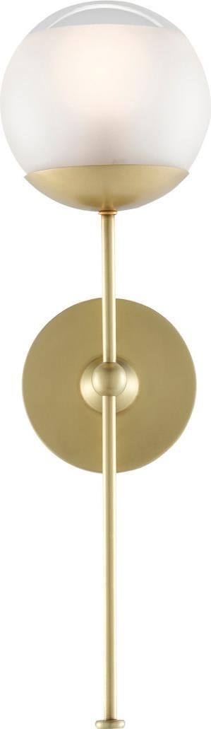 Montview Brass Wall Sconce by Clarence Mallari UL-Listed 20H: Montview Brass Wall Sconce by Clarence Mallari UL-Listed 20H Enhance your space with the Stylish Montview Brass Sconce designed by Clarence Mallari. This wall sconce showcases a beautiful blend of bra