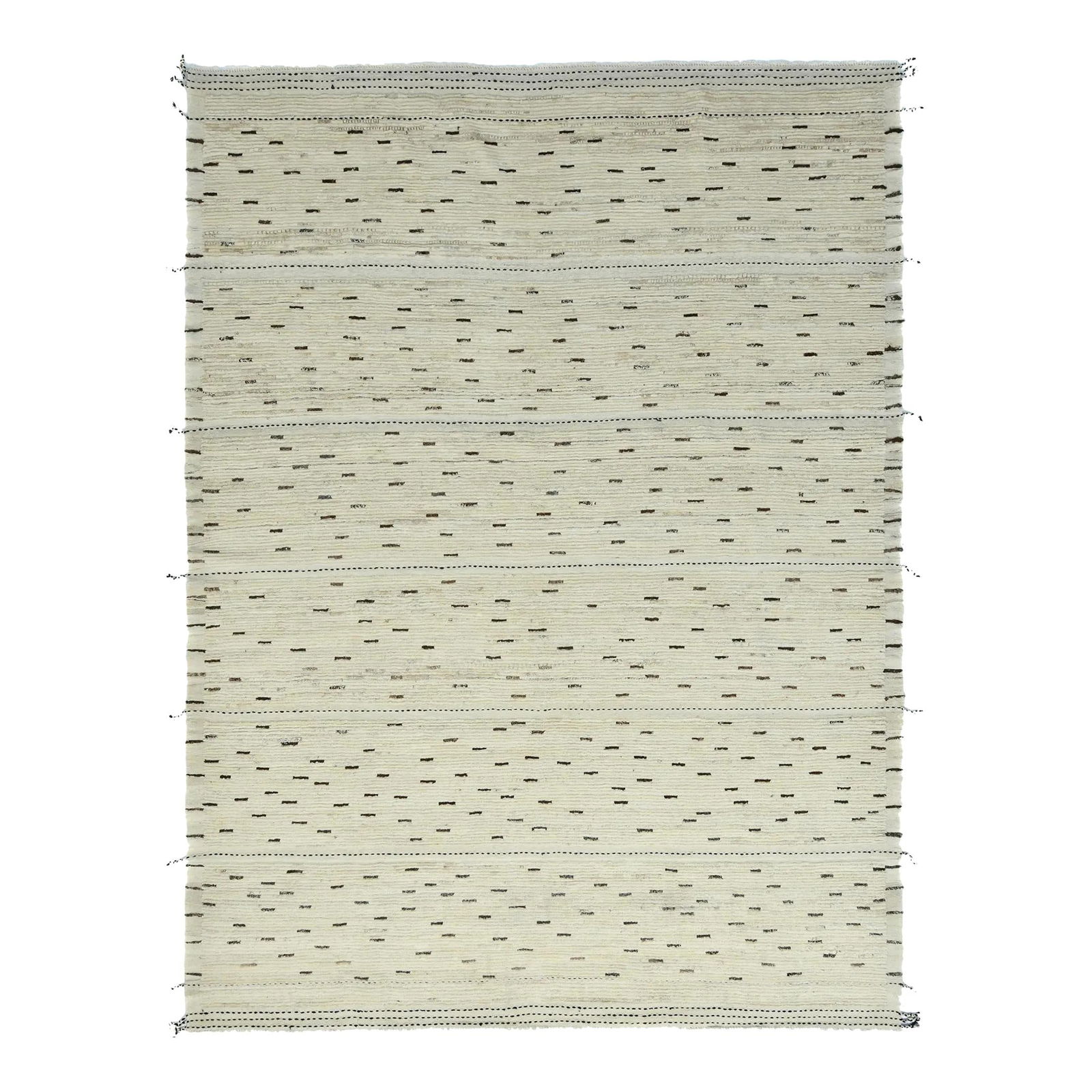 Beige Moroccan-Style Wool Rug 8'11" x 11'8" Contemporary Pattern (1 of 4)