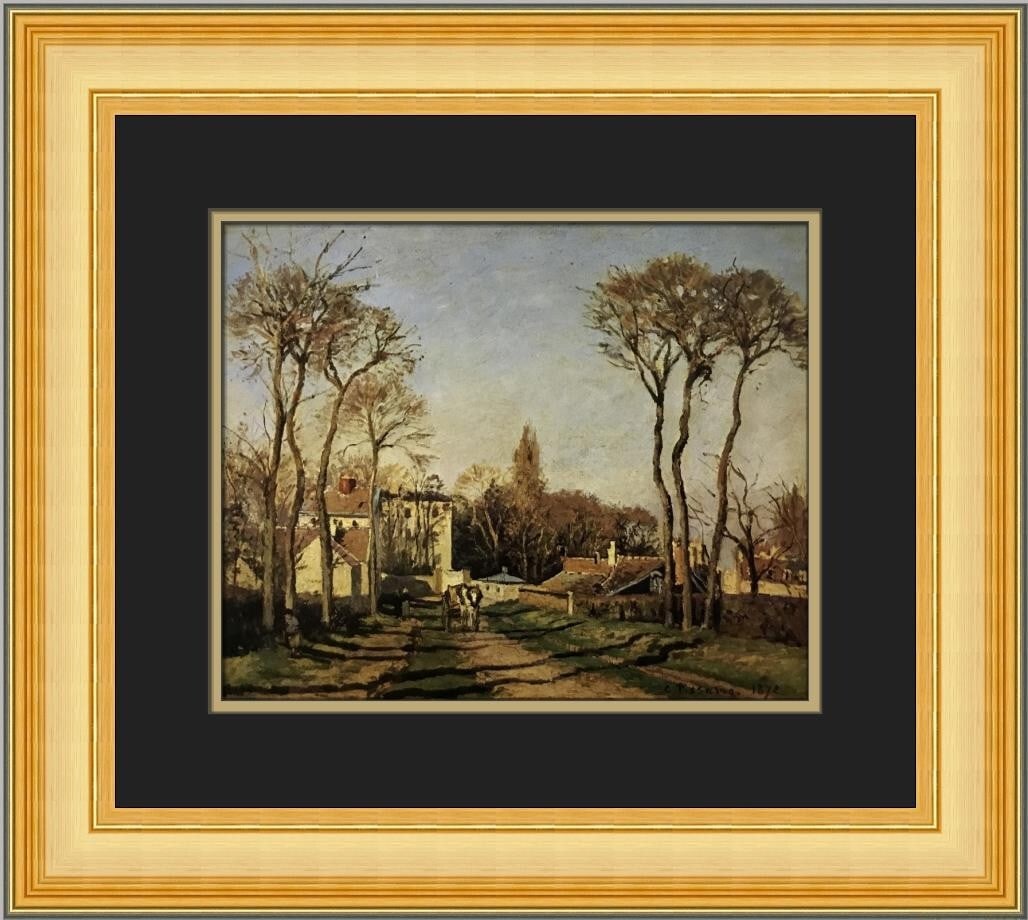 Camille Pissarro Entree Des Voisins Custom Framed Impressionist Print (1 of 2)
