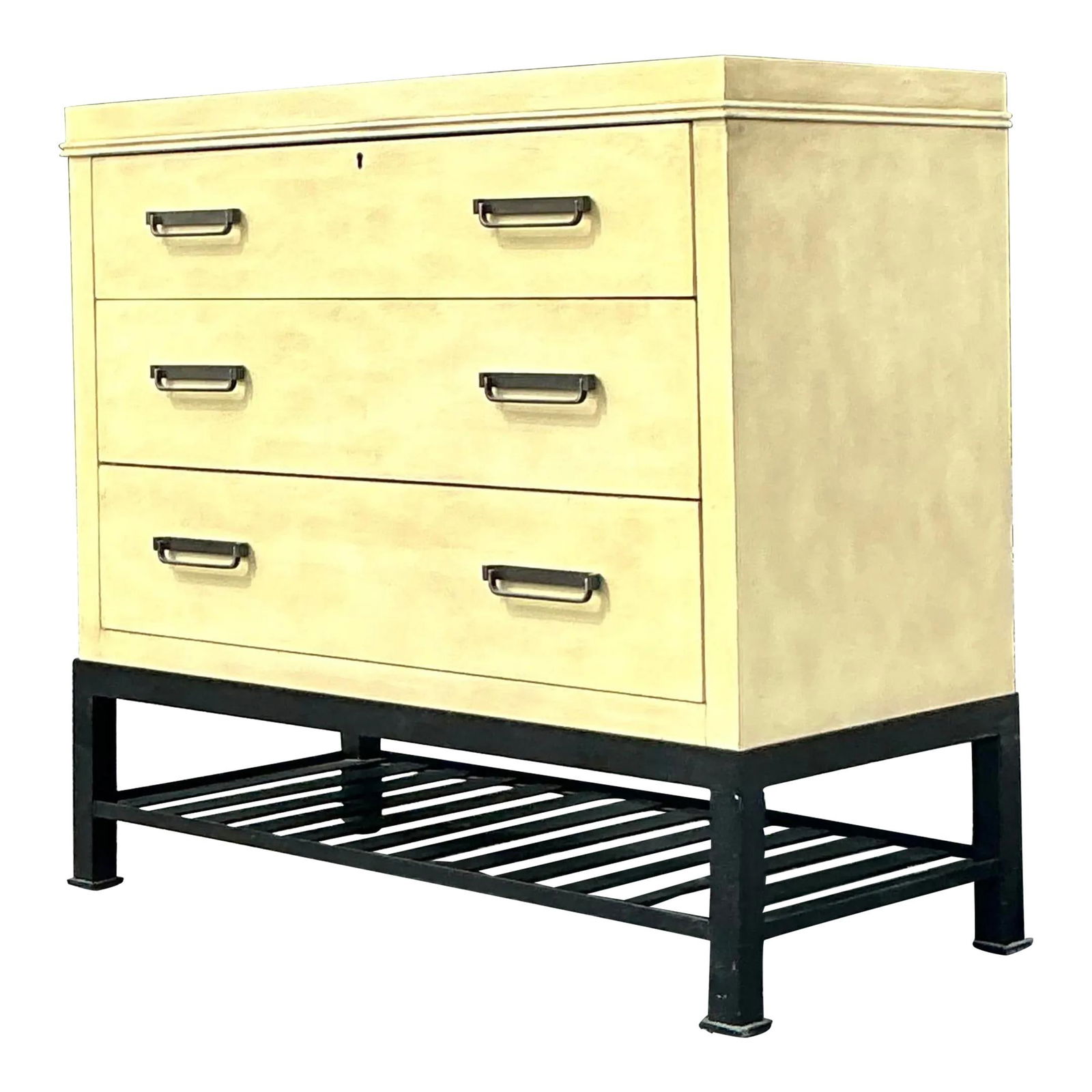 Drexel Heritage Vintage Boho Chest of Drawers Light Yellow Wood (1 of 8)