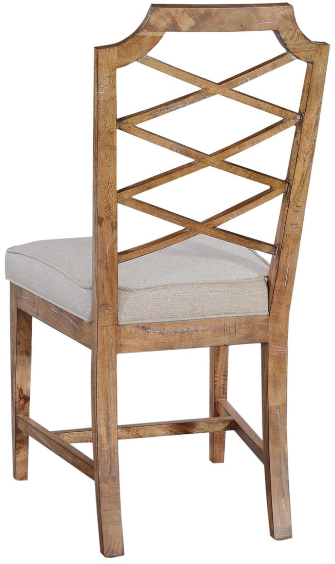 Mayfield Coastal Style Chair Beachwood Finish Oval Back: Mayfield Coastal Style Chair Beachwood Finish Oval Back Introducing the Mayfield Chair, a perfect blend of coastal style and comfort. This side chair features a charming oval back design and is uphols