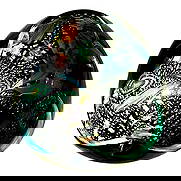 Vintage Murano-Inspired Italian Art Glass Bowl 5" W 5" D 2.75" H: Vintage Murano-Inspired Italian Art Glass Bowl 5" W 5" D 2.75" H This exquisite vintage Italian art glass bowl is inspired by Murano craftsmanship, showcasing a mesmerizing fusion of colors and textur