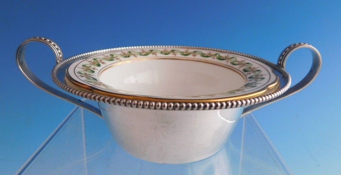 Shreve Sterling Silver Bouillon Cup with Limoges Gold Wash Interior (1 of 6)