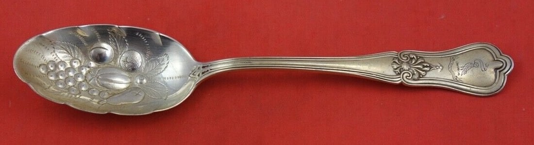 Gorham Imperial Sterling Silver Serving Spoon 8 5/8" Monogrammed (1 of 2)