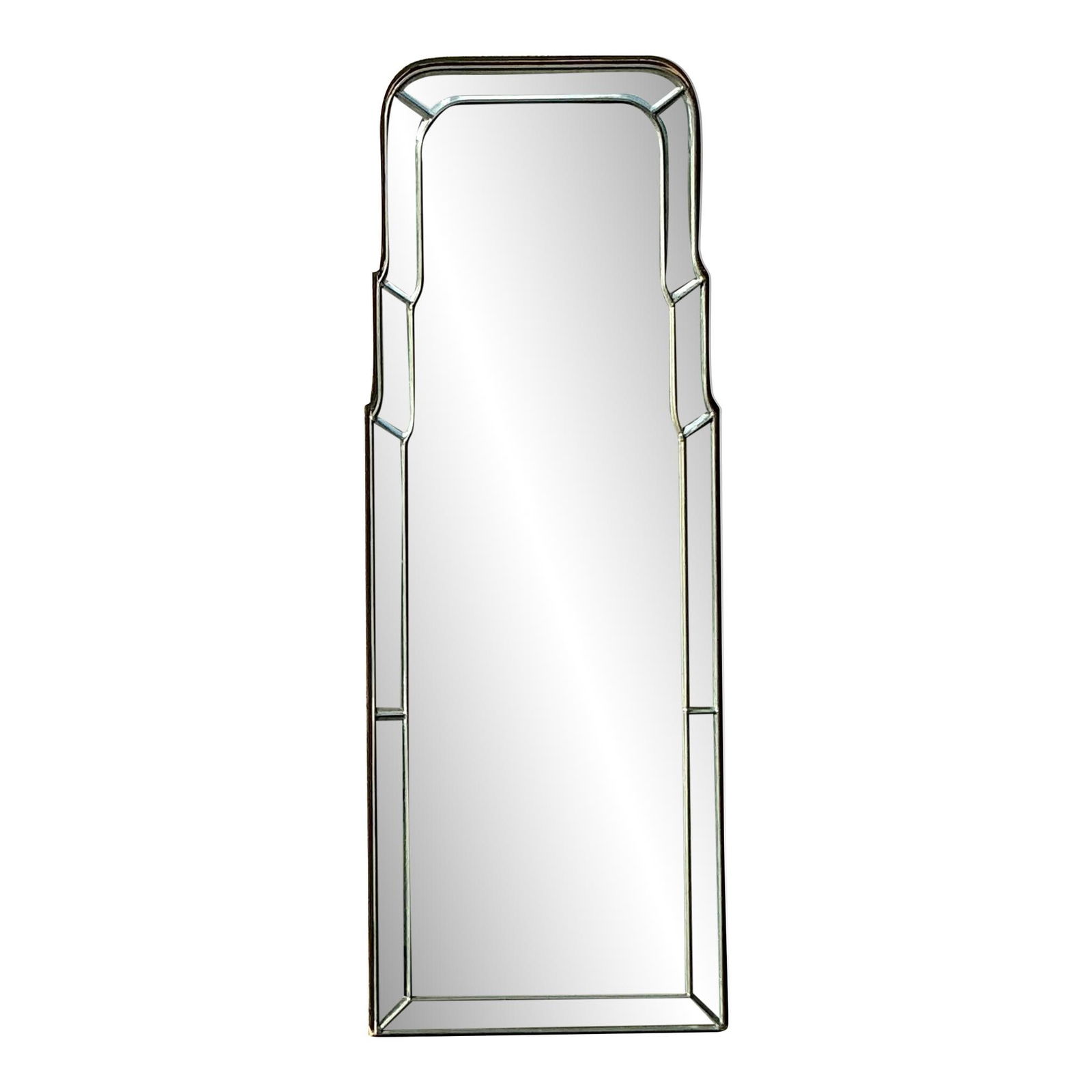 Vintage Regency Beveled Mirror 19.25 x 53 Black Elegant Design: Vintage Regency Beveled Mirror 19.25 x 53 Black Elegant Design Enhance your decor with this Vintage Regency Beveled Mirror, featuring elegant beveled edges and a classic Regency design. This mirror ad