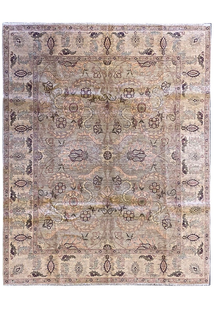 8 x 10 Sage Green Ziglar Handmade Natural Wool Area Rug (1 of 11)