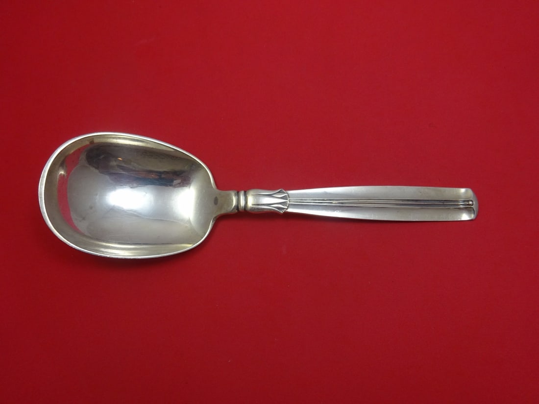 Lotus W&S Sorensen Sterling Silver 9.5" Serving Spoon (1 of 1)