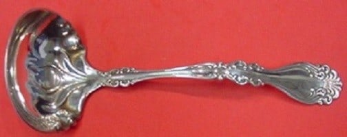 Marsailles Pattern Sterling Silver Gravy Ladle by Alvin 7": Marsailles Pattern Sterling Silver Gravy Ladle by Alvin 7" Discover the elegance of the Marsailles pattern with this exquisite Sterling Silver Gravy Ladle by Alvin. Crafted between 1850 and 1899, this