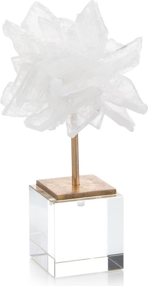 John-Richard Selenite Sprite Decor 8.5H Brass Crystal: John-Richard Selenite Sprite Decor 8.5H Brass Crystal Discover the enchanting Selenite Sprite Decor, a captivating piece by renowned brand John-Richard. This stunning decor item is crafted from a comb