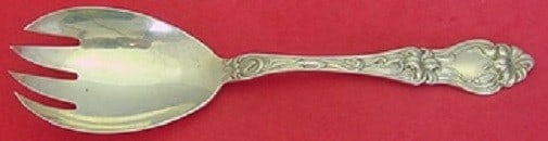 Frank Whiting Lily Sterling Silver Salad Serving Fork 8.5 Inch (1 of 1)