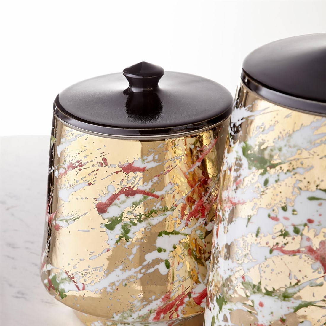 Cyan Ardent Bohemian Ceramic Bud Vase Glossy Multi-Color Finish 16.75H (1 of 9)