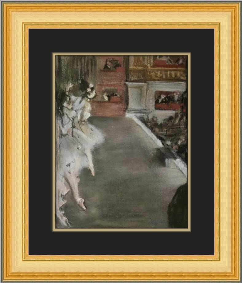 Edgar Degas Dancers at the Old Opera House Custom Framed Print 20x19 (1 of 2)
