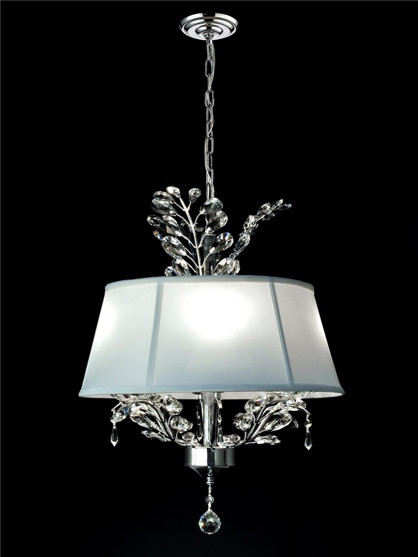 Dale Tiffany Crawford Crystal Pendant Light 24H Polished Chrome (1 of 1)
