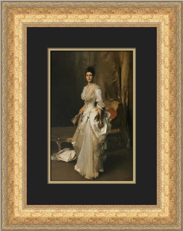 John Singer Sargent Mrs Henry White Custom Framed Art Print 19x16 (1 of 2)