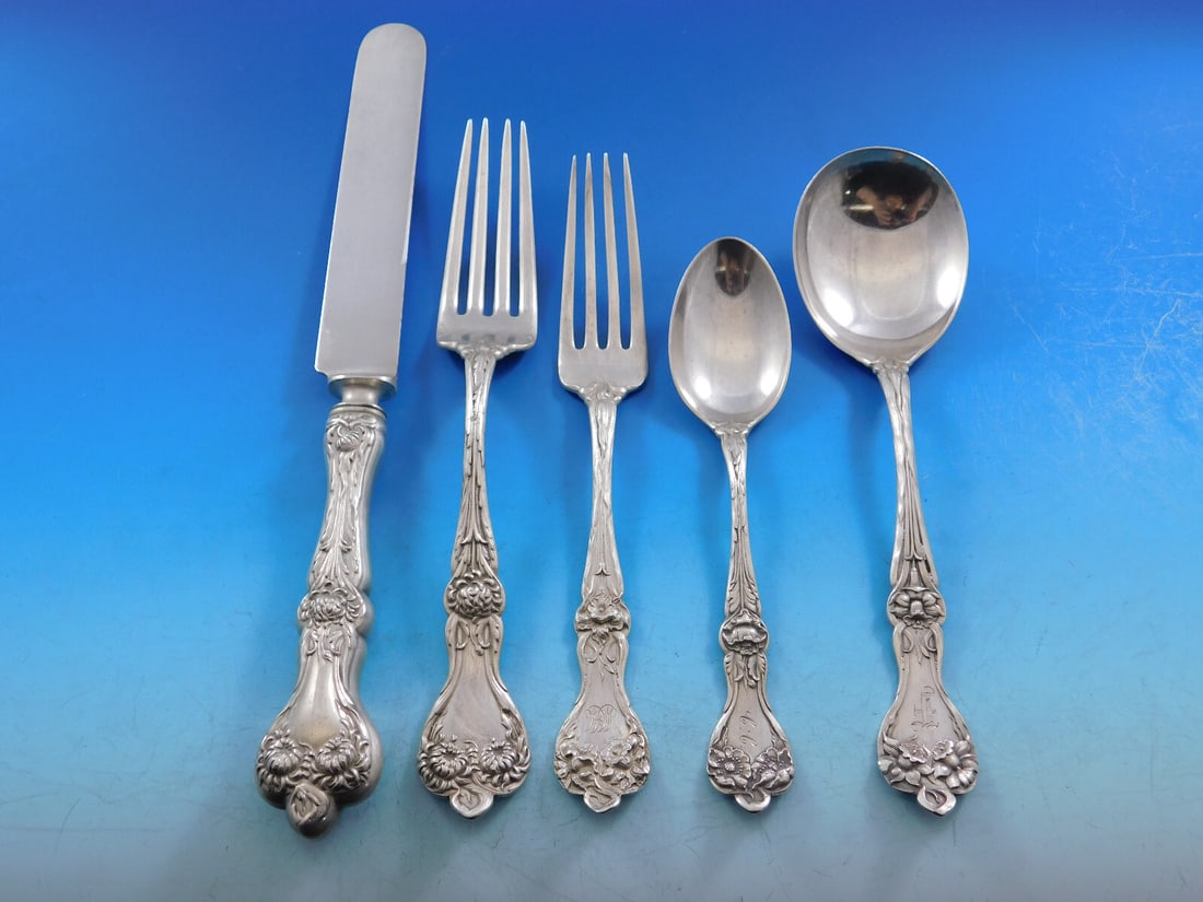 Majestic by Alvin Sterling Silver Flatware Set for 8 43 Pieces with Storage Chest (1 of 8)
