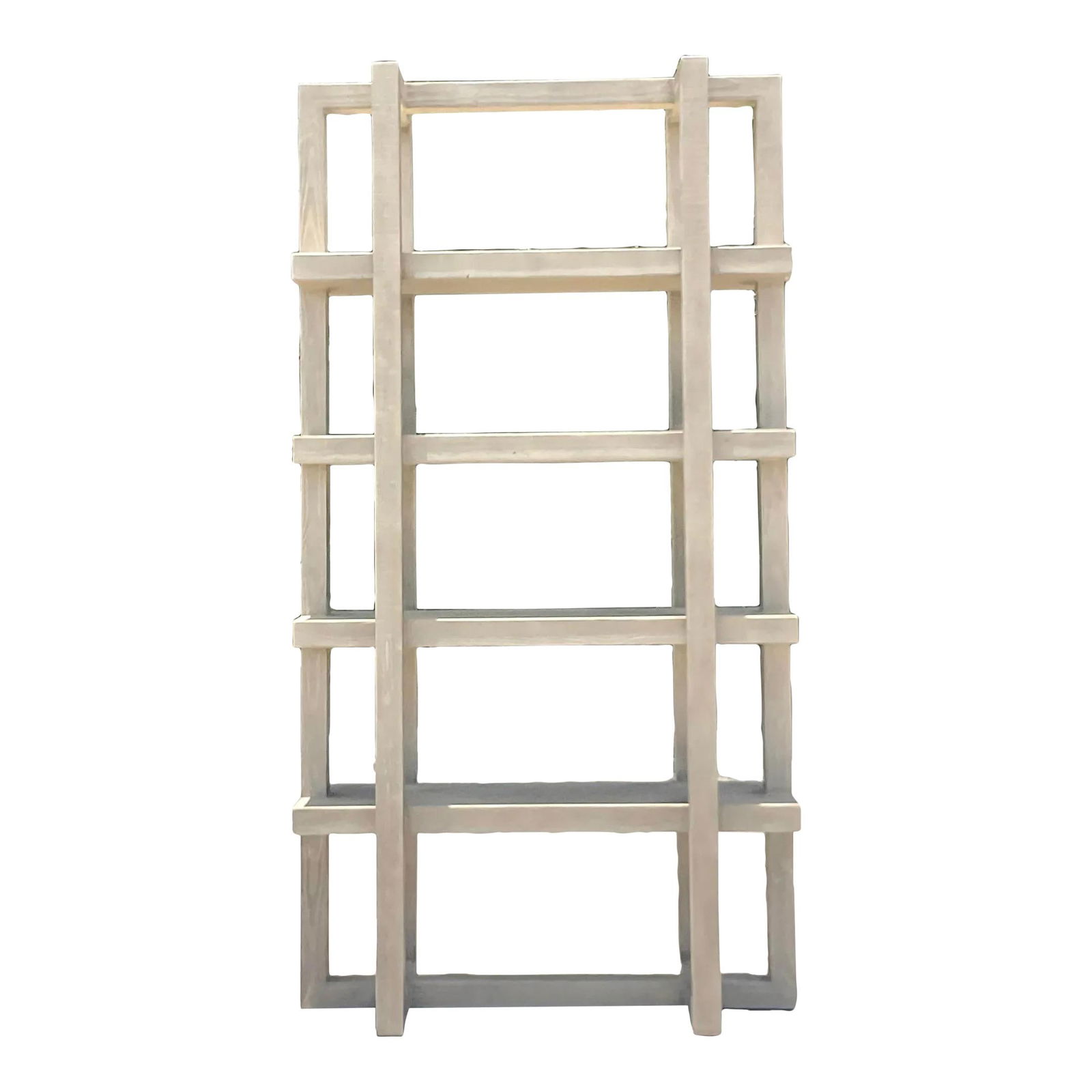 Vintage Boho Gray Wood Etagere by Restoration Hardware (1 of 4)