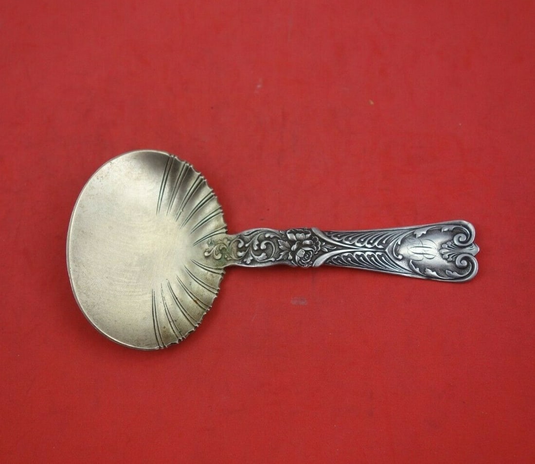Gorham Sterling Silver Bon Bon Spoon Number 413 Gold Washed 5 1/8" (1 of 3)