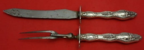 International Sterling Cloeta 2pc Silver Roast Carving Set (1 of 1)