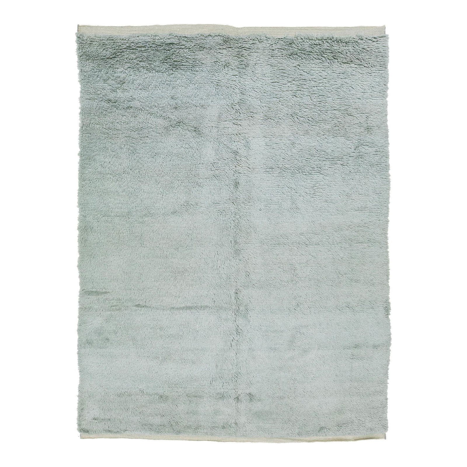 Handmade Gray Wool Shag Moroccan Area Rug 7'10" x 10'8" (1 of 10)