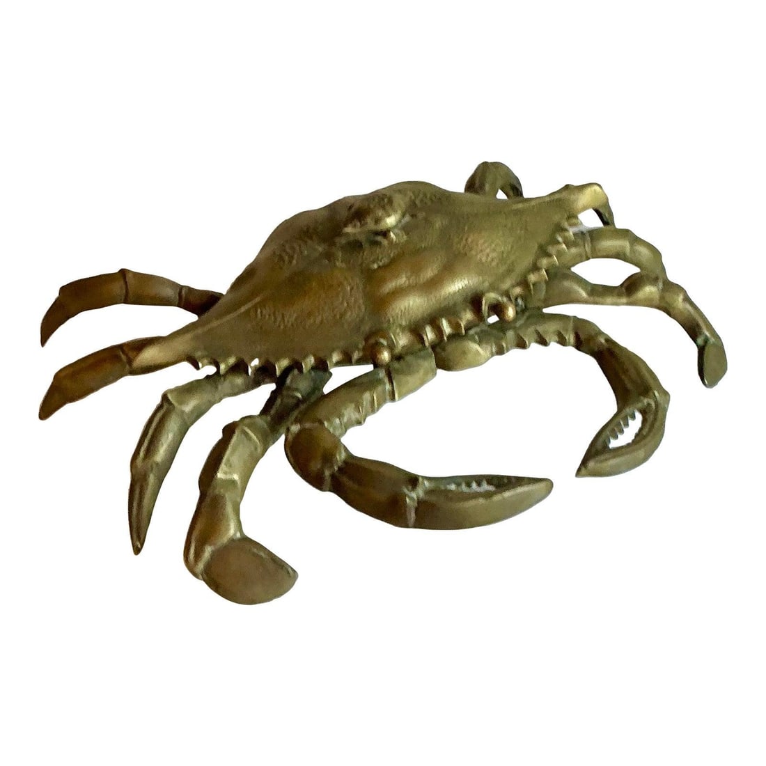Vintage Coastal Brass Crab Bowl 20x11x5.5 Stunning Nautical Decor (1 of 10)