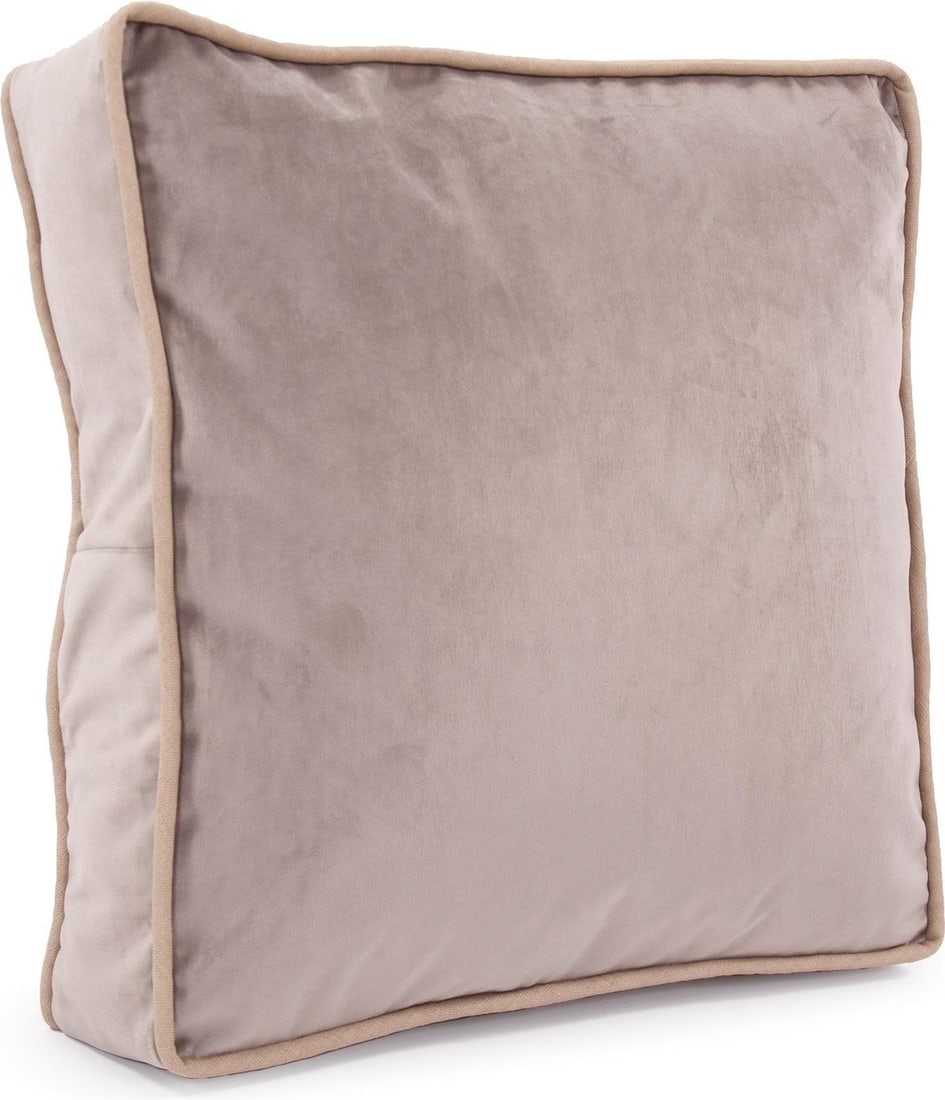 Howard Elliott Gray Plush Velvet Gusseted Pillow 20 Inch (1 of 1)