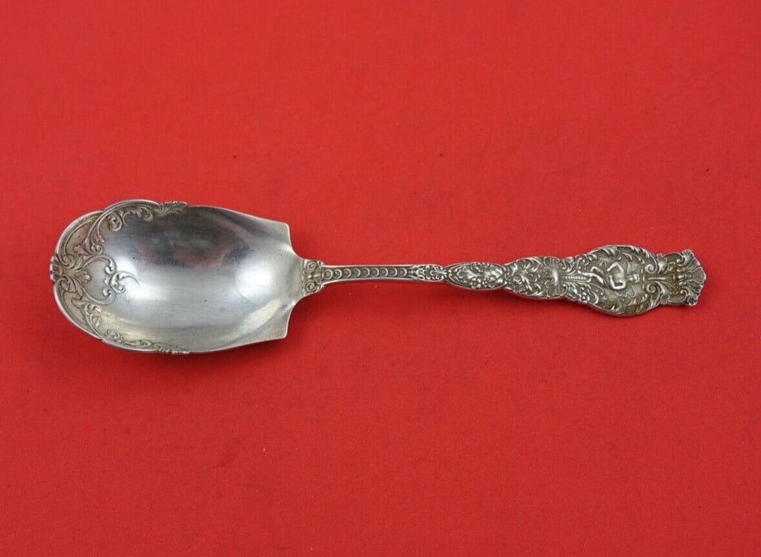 Wendell Ariel Sterling Silver Preserve Spoon 7 3/8 Inches (1 of 2)