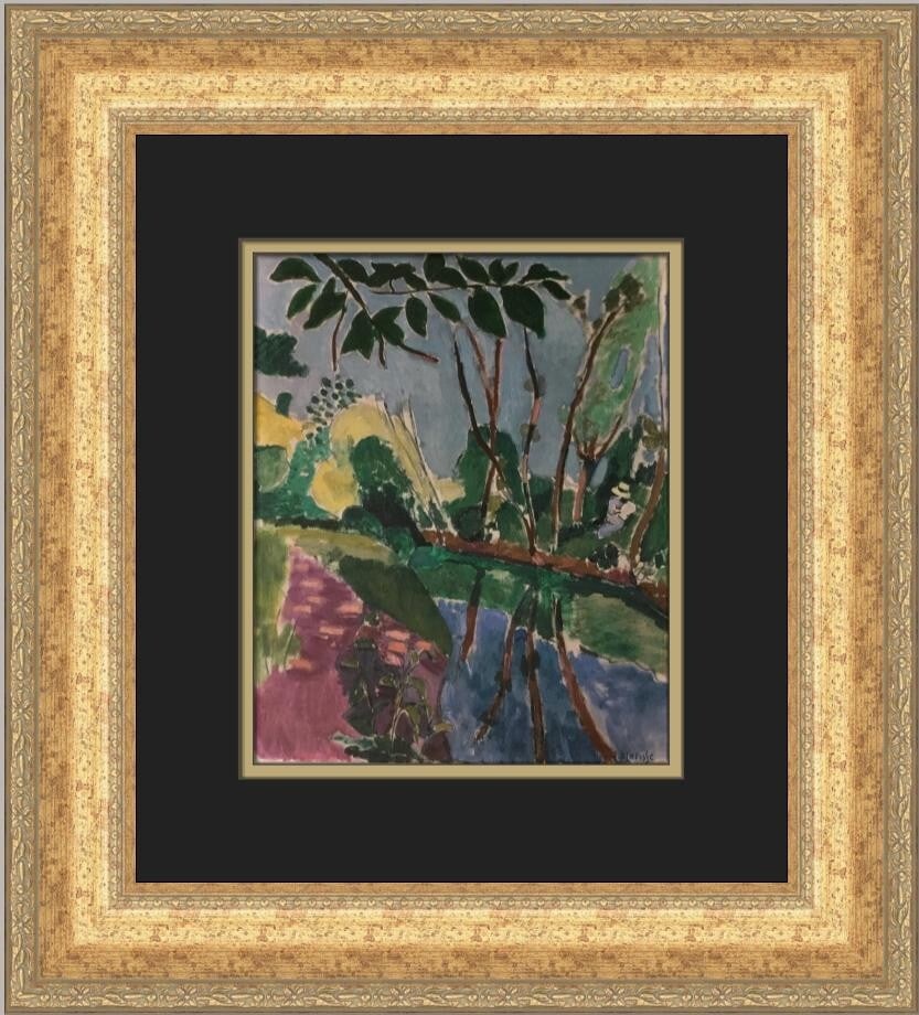 Henri Matisse The Bank Custom Framed Print 1993 Expressionism (1 of 2)