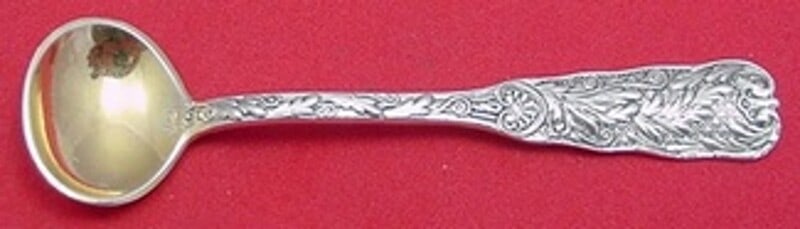 Gorham Saint Cloud Sterling Silver Gold Washed Salt Spoon 3 5/8" (1 of 2)
