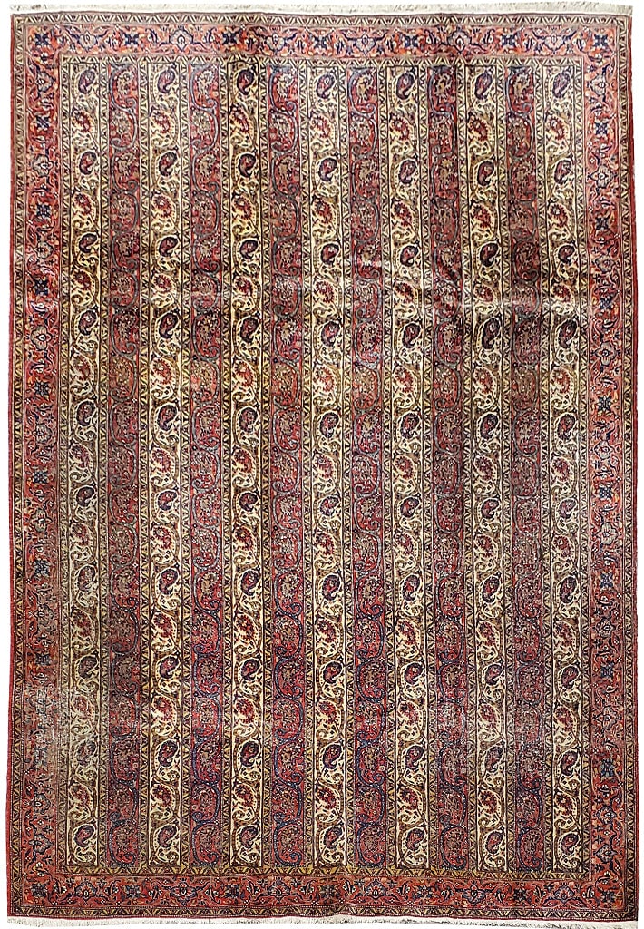 Maroon Antique Persian Rug 6'11 x 10'5 Handcrafted Luxury (1 of 8)
