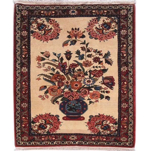 Persian Handmade Wool Rug 3.3 x 4.9 ft Artisan Crafted (1 of 6)