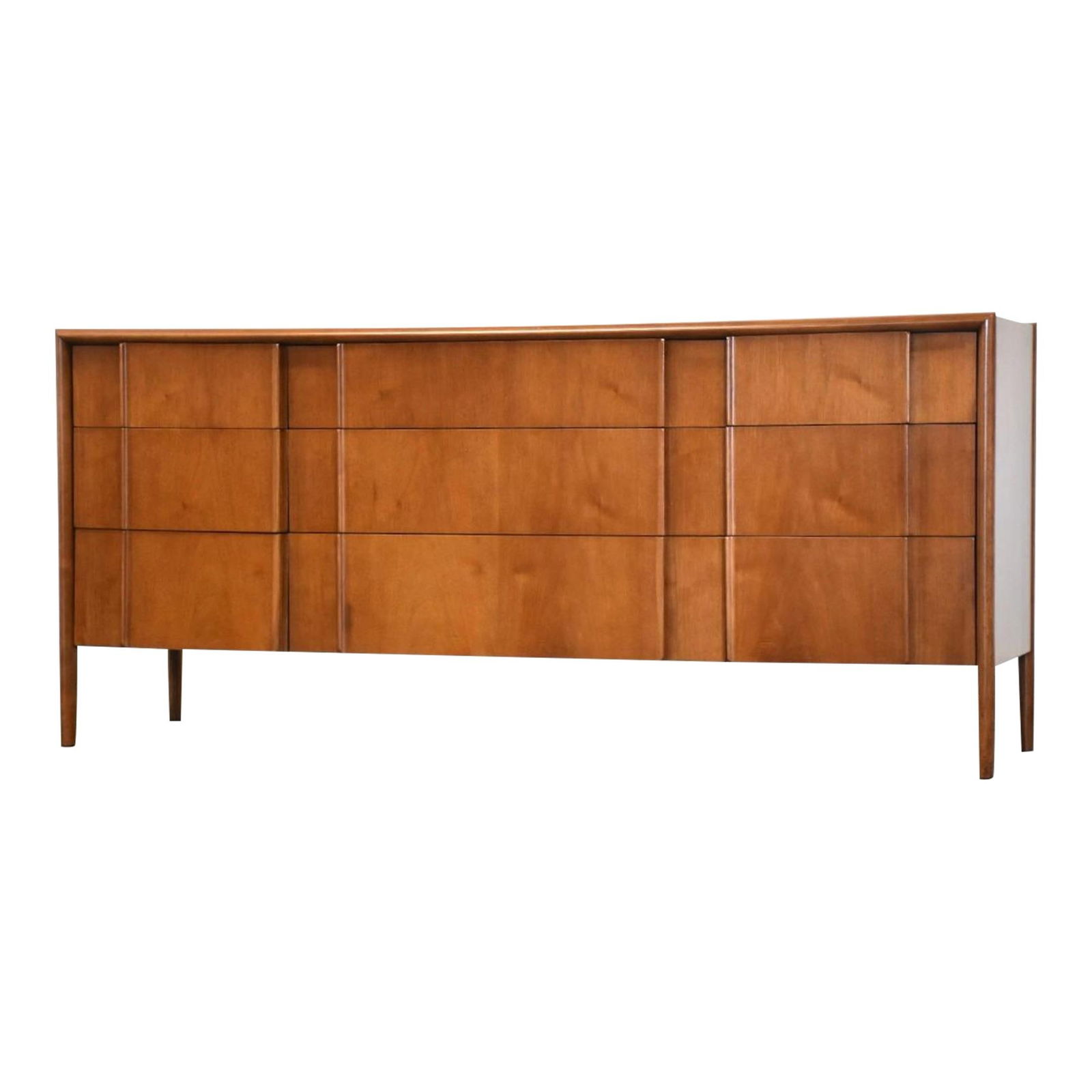 1960s Barney Flagg Drexel Walnut Dresser Mid Century Modern (1 of 9)