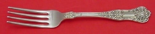 Roden New Kings Canadian Sterling Silver Dinner Fork 7 5/8": Roden New Kings Canadian Sterling Silver Dinner Fork 7 5/8" Enhance your dining experience with this exquisite New Kings by Roden dinner fork, crafted from high-quality Canadian sterling silver. Measu