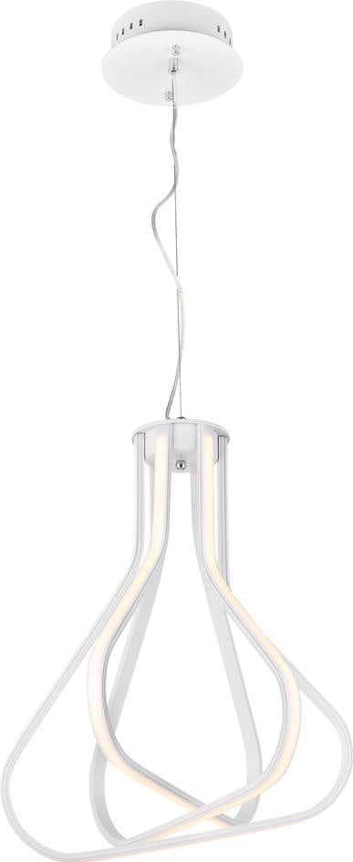 Elegant Lighting Dahlia 3-Light Adjustable Pendant Lamp Silver Finish (1 of 1)
