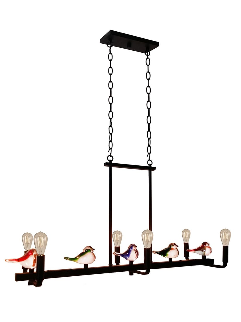 Dale Tiffany Charming Finch LED Hanging Fixture 19.5H 36W 12L Arts and Crafts (1 of 2)