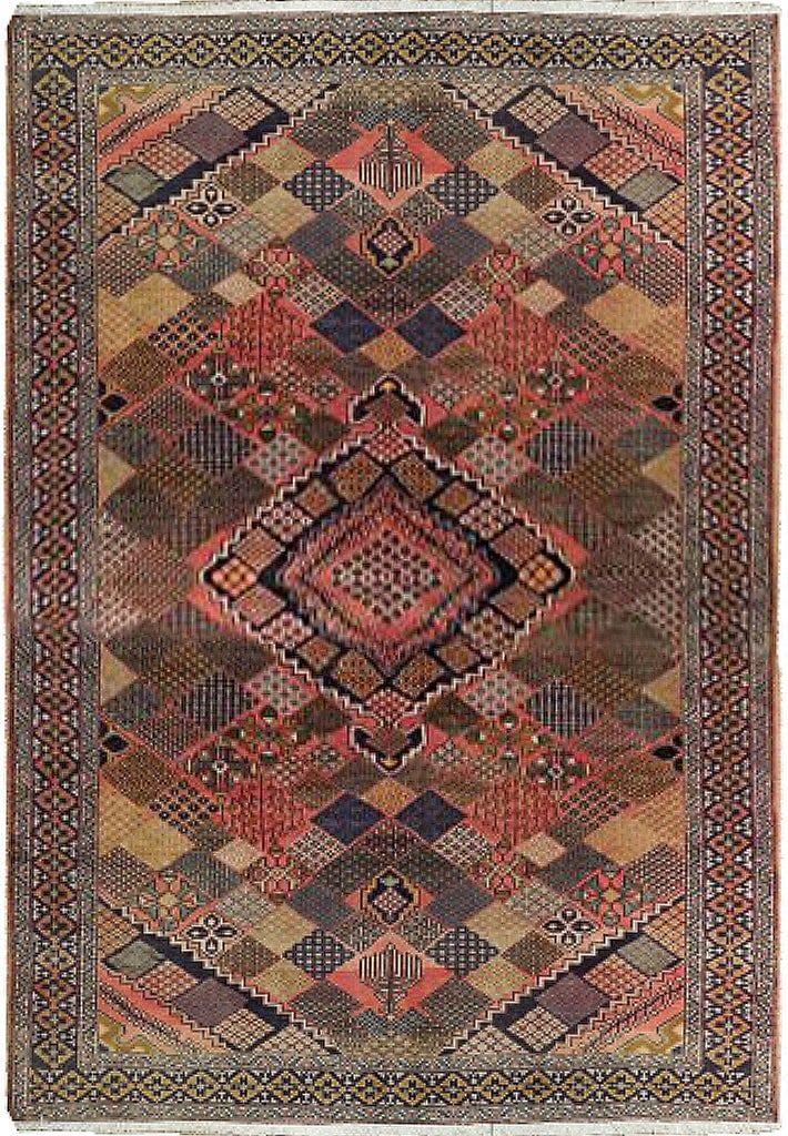 6.5 x 9.4 Semi-Antique Persian Joshagan Area Rug (1 of 7)