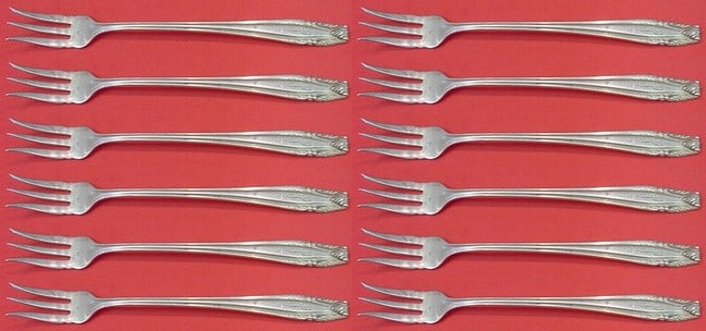 Wallace Stradivari Sterling Silver Cocktail Fork Set 12 pcs (1 of 3)