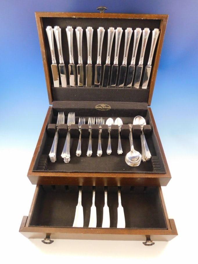 Wallace Georgian Colonial Sterling Silver Flatware Set 72 Pc Service for 12 (1 of 6)