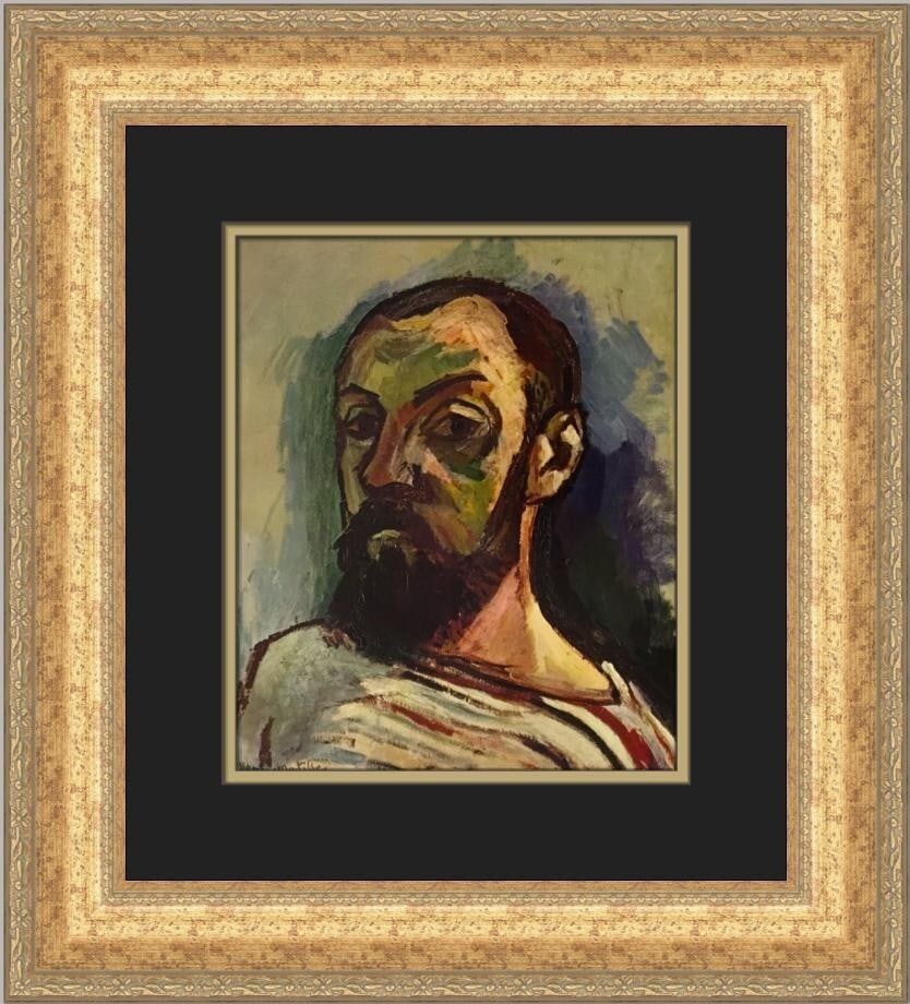 Henri Matisse 1979 Self-Portrait Custom Framed Print Expressionism: Henri Matisse 1979 Self-Portrait Custom Framed Print Expressionism Enhance your space with this stunning custom framed print of Henri Matisse's "Self-Portrait." Measuring 19 in. by 17 in., this medium
